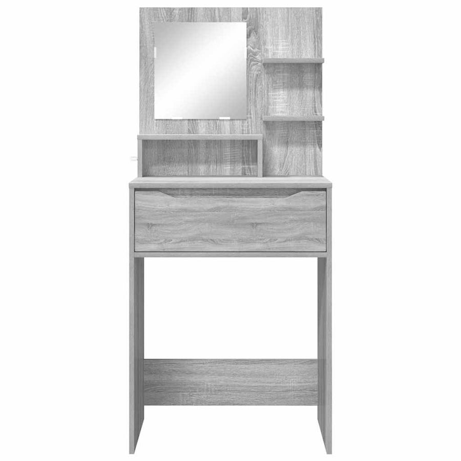 Slaapkamer Kaptafels met lade Grijs Sonoma 80 x 39,6 x 135 cm