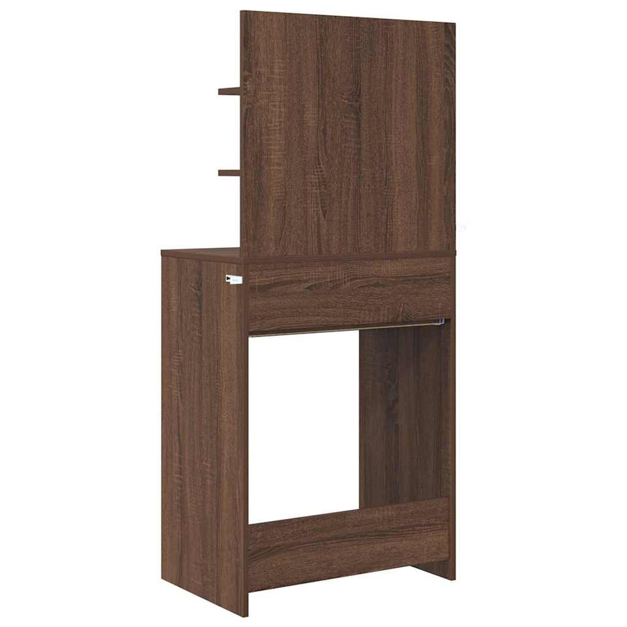 Slaapkamer Kaptafels met lade Bruin Eiken 80 x 39,6 x 135 cm