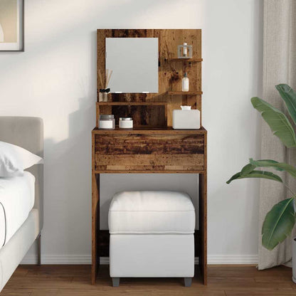 Slaapkamer Kaptafels Oud Hout 80 x 39,6 x 135 cm Bewerkt hout