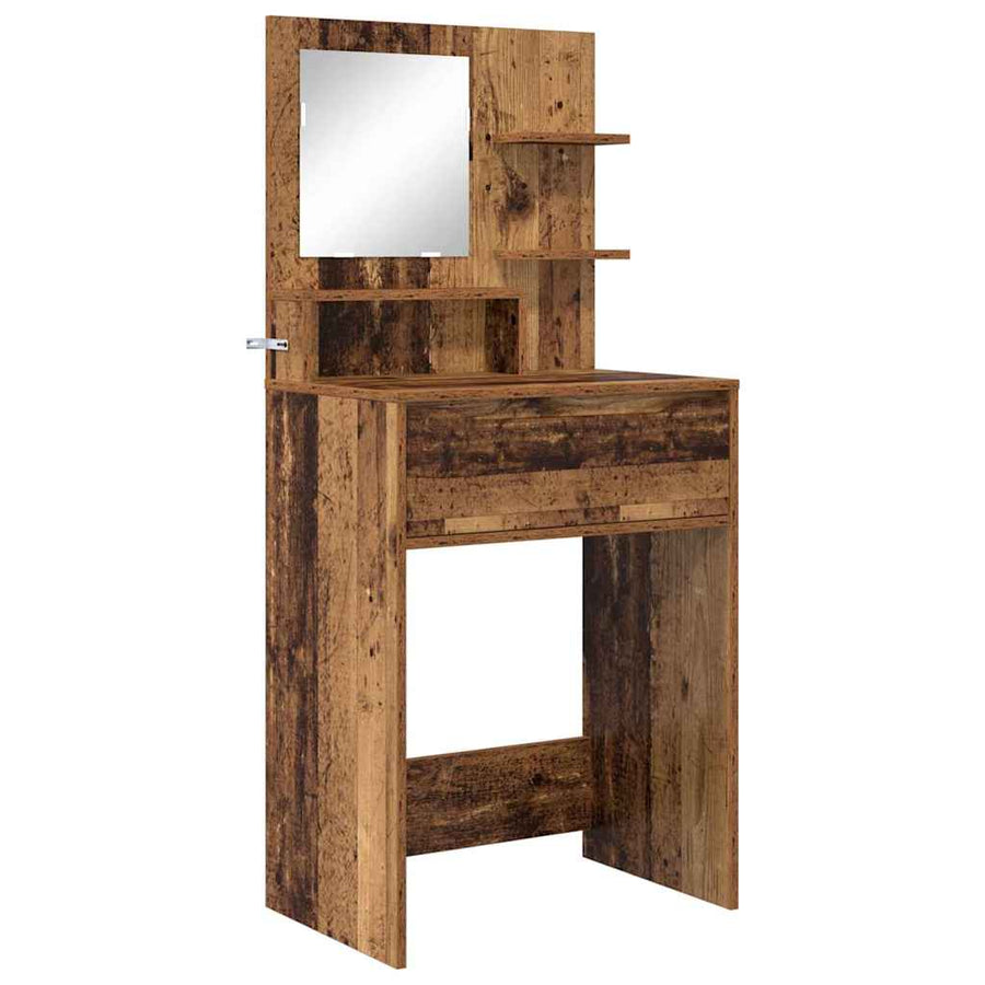 Slaapkamer Kaptafels Oud Hout 80 x 39,6 x 135 cm Bewerkt hout