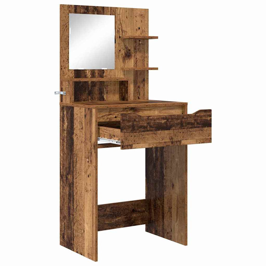 Slaapkamer Kaptafels Oud Hout 80 x 39,6 x 135 cm Bewerkt hout