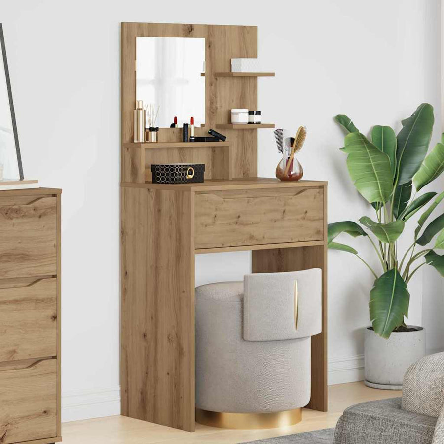 Slaapkamer Kaptafels met lade Artisan Eiken 80 x 39,6 x 135 cm