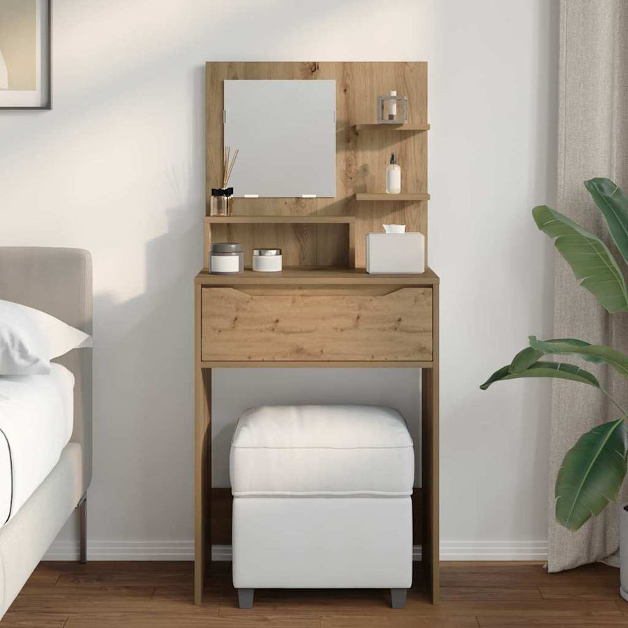 Slaapkamer Kaptafels met lade Artisan Eiken 80 x 39,6 x 135 cm