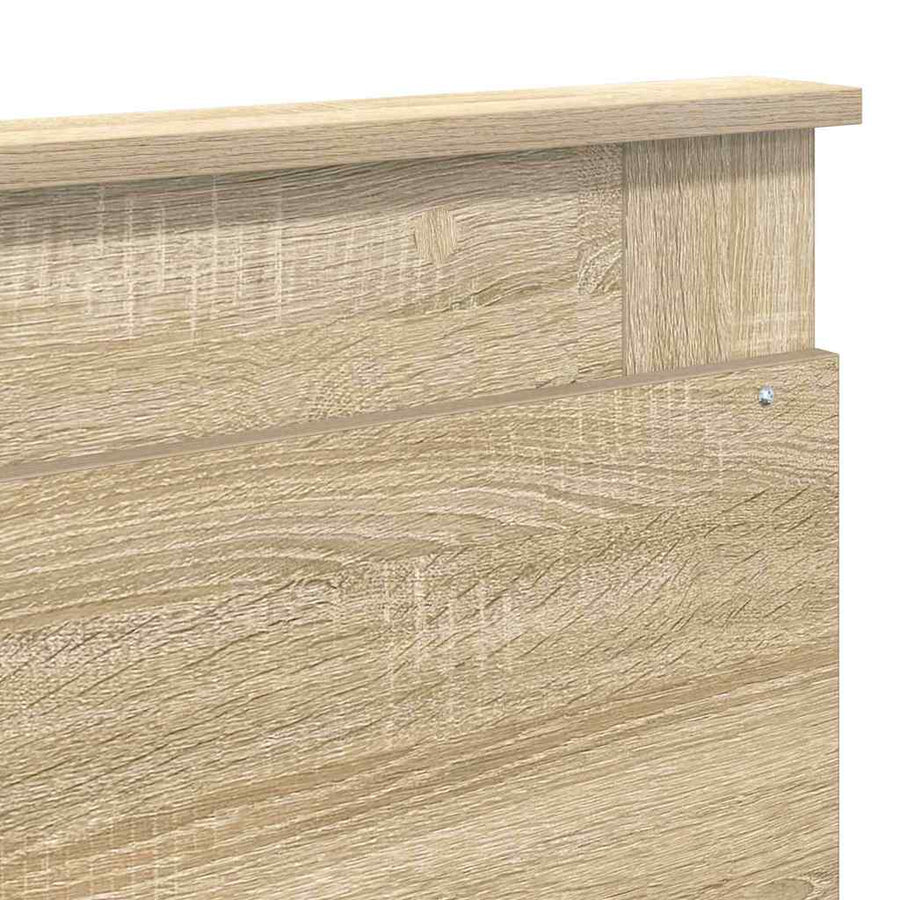 Hoofdbord met hoofdeinde Sonoma Eiken 200 cm Bewerkt hout