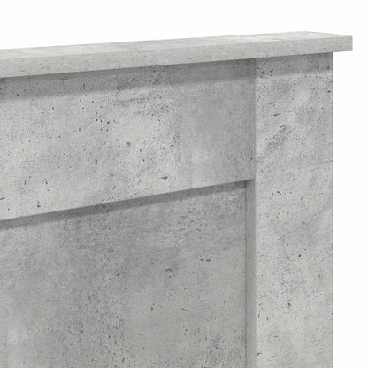 Hoofdbord met hoofdeinde Beton Grijs 200 cm Bewerkt hout