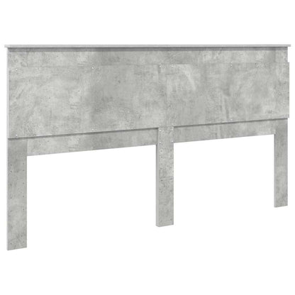 Hoofdbord met hoofdeinde Beton Grijs 200 cm Bewerkt hout