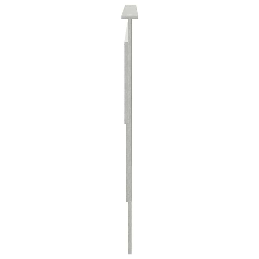 Hoofdbord met hoofdeinde Beton Grijs 200 cm Bewerkt hout