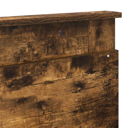 Hoofdbord met hoofdeinde Gerookt eiken 200 cm Bewerkt hout