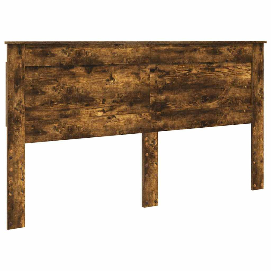 Hoofdbord met hoofdeinde Gerookt eiken 200 cm Bewerkt hout