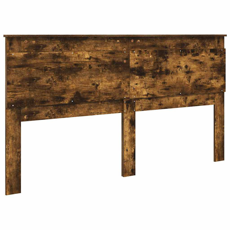 Hoofdbord met hoofdeinde Gerookt eiken 200 cm Bewerkt hout