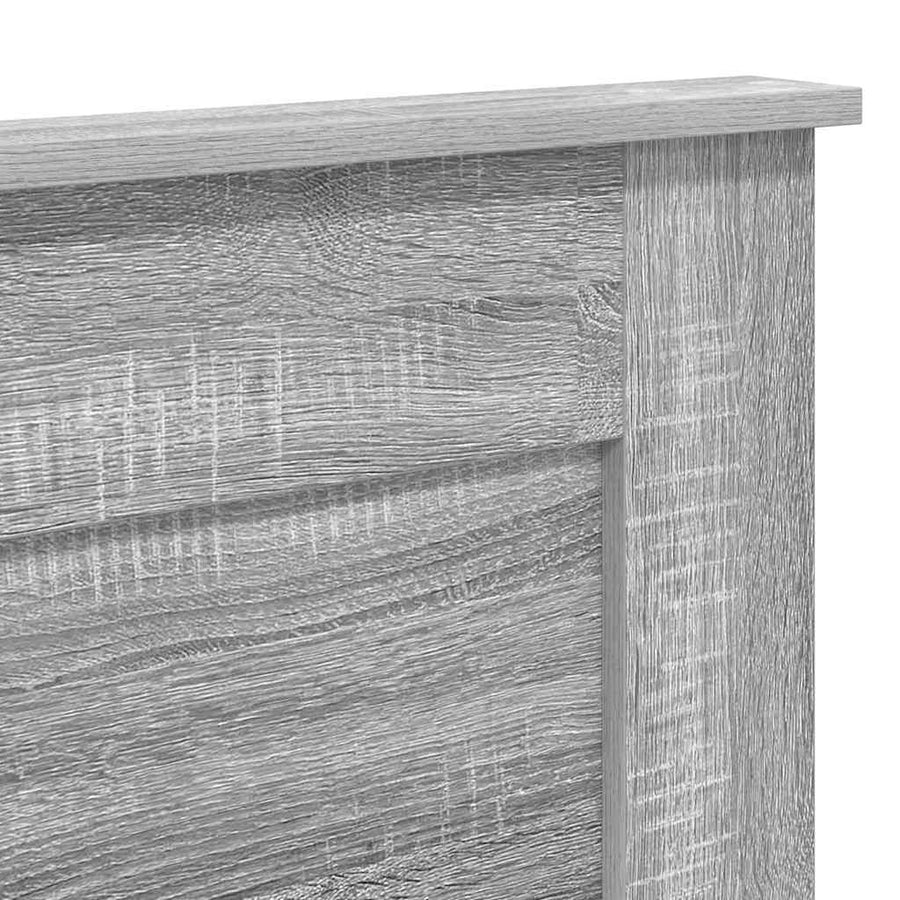 Hoofdbord met hoofdeinde Grijs Sonoma 200 cm Bewerkt hout