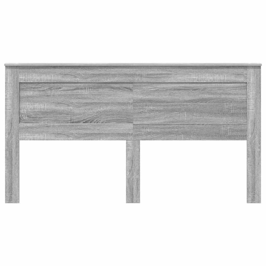 Hoofdbord met hoofdeinde Grijs Sonoma 200 cm Bewerkt hout