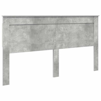 Hoofdbord met hoofdeinde Beton Grijs 180 cm Bewerkt hout