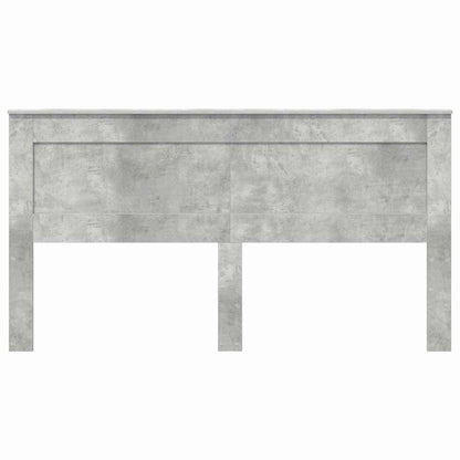 Hoofdbord met hoofdeinde Beton Grijs 180 cm Bewerkt hout