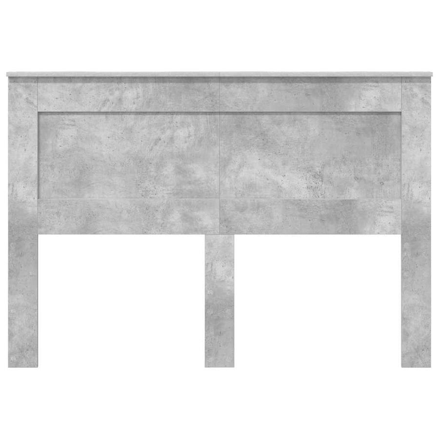 Hoofdbord met hoofdeinde Beton Grijs 160 cm Bewerkt hout