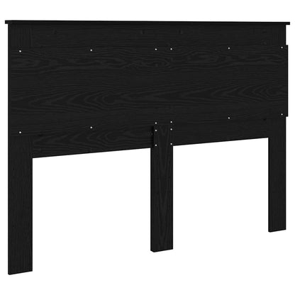 Hoofdbord met hoofdeinde Zwart Eiken 150 cm Bewerkt hout