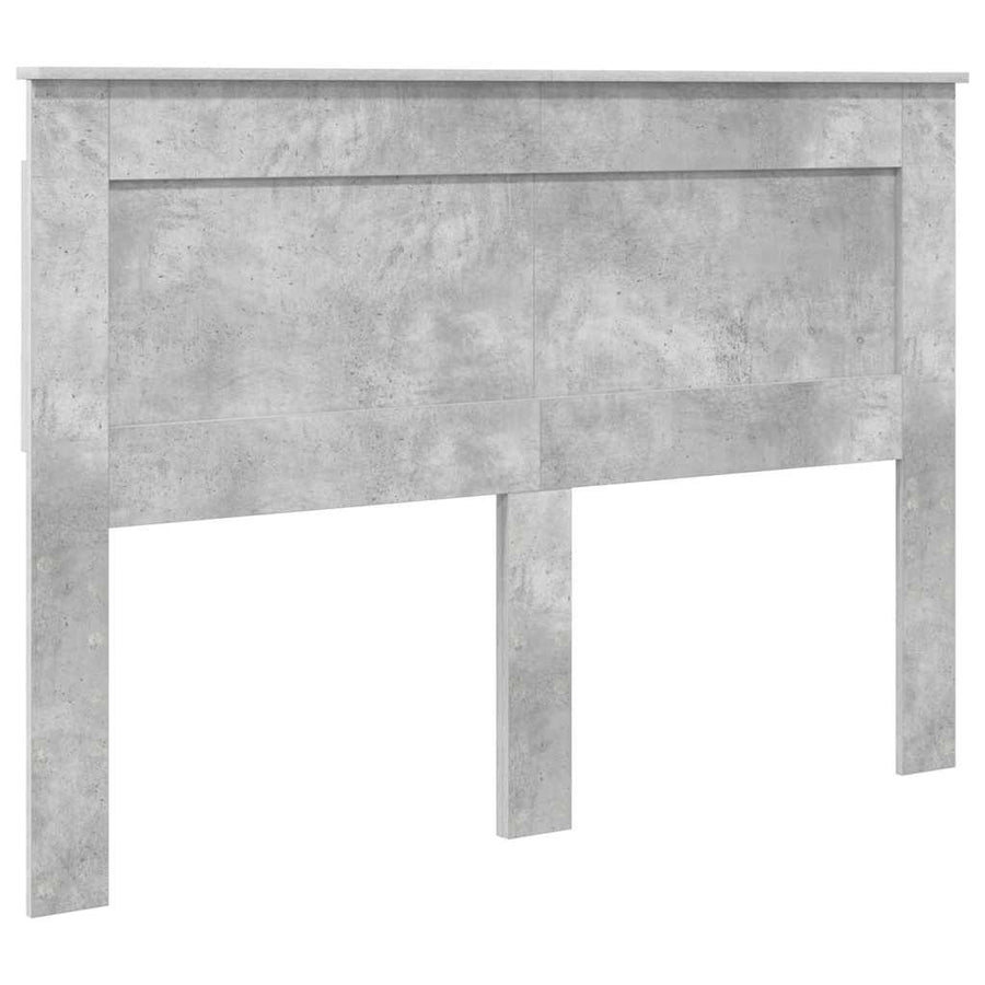 Hoofdbord met hoofdeinde Beton Grijs 150 cm Bewerkt hout