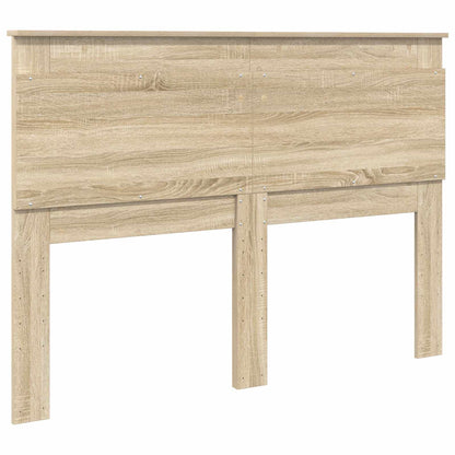 Hoofdbord met hoofdeinde Sonoma Eiken 140 cm Bewerkt hout