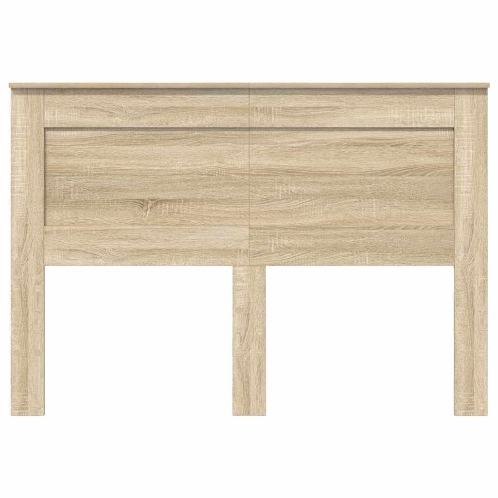 Hoofdbord met hoofdeinde Beton Grijs 140 cm Bewerkt hout