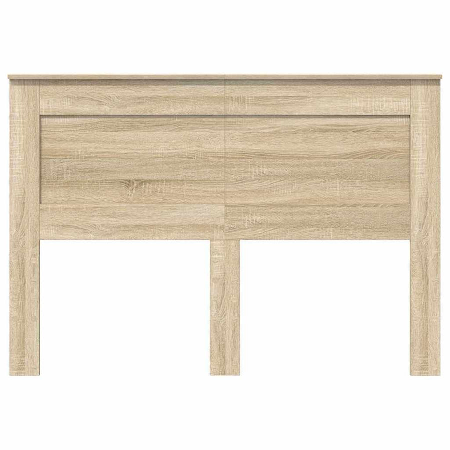 Hoofdbord met hoofdeinde Beton Grijs 140 cm Bewerkt hout