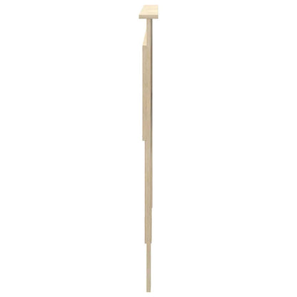 Hoofdbord met hoofdeinde Beton Grijs 140 cm Bewerkt hout