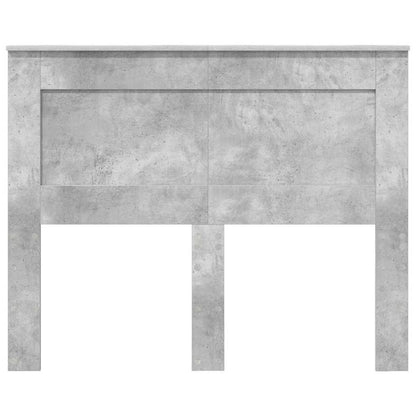 Hoofdbord met hoofdeinde Beton Grijs 135 cm Bewerkt hout
