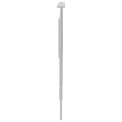 Hoofdbord met hoofdeinde Beton Grijs 135 cm Bewerkt hout