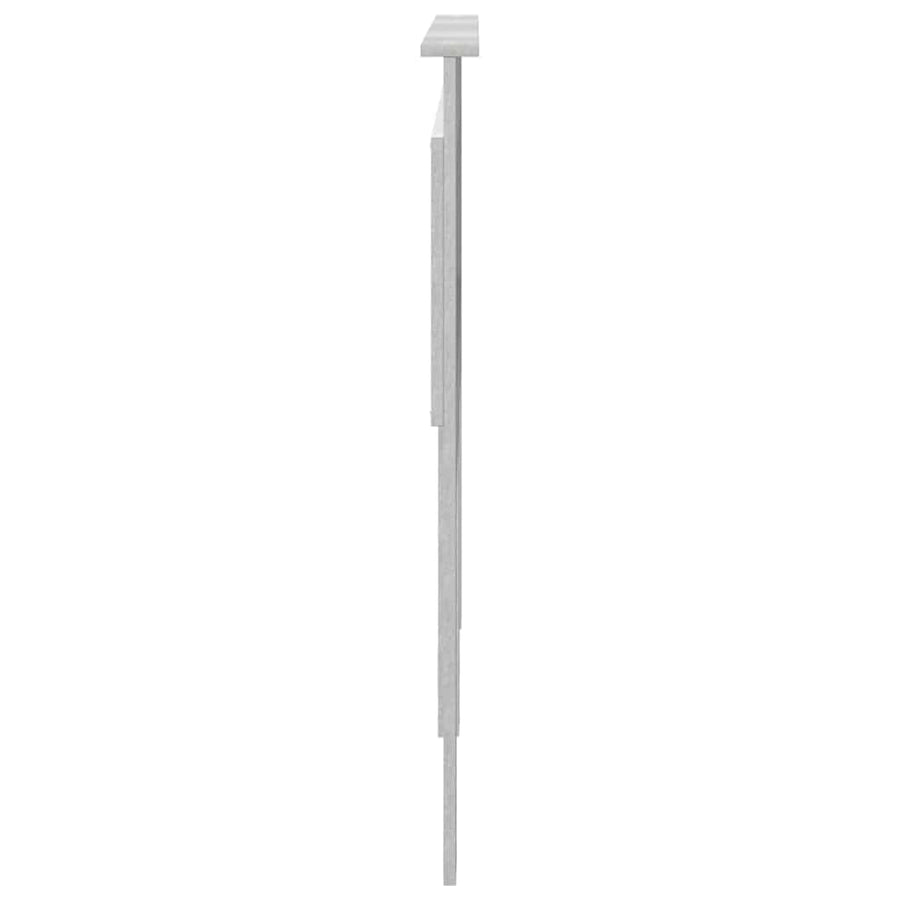 Hoofdbord met hoofdeinde Beton Grijs 135 cm Bewerkt hout