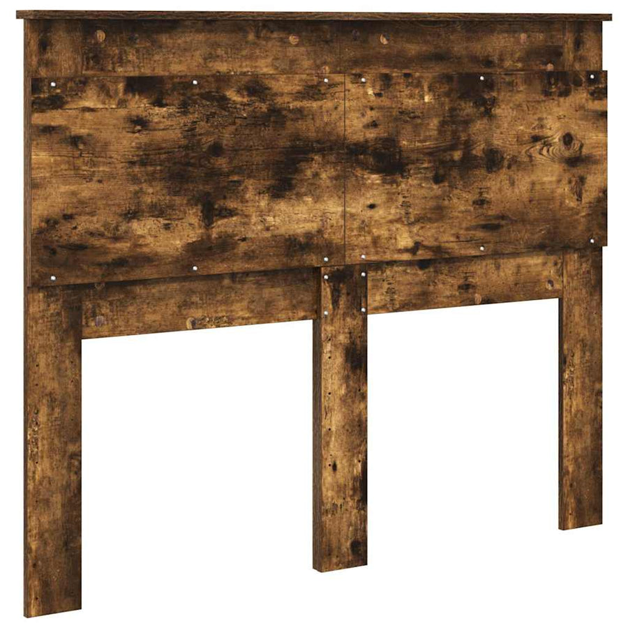 Hoofdbord met hoofdeinde Gerookt eiken 135 cm Bewerkt hout