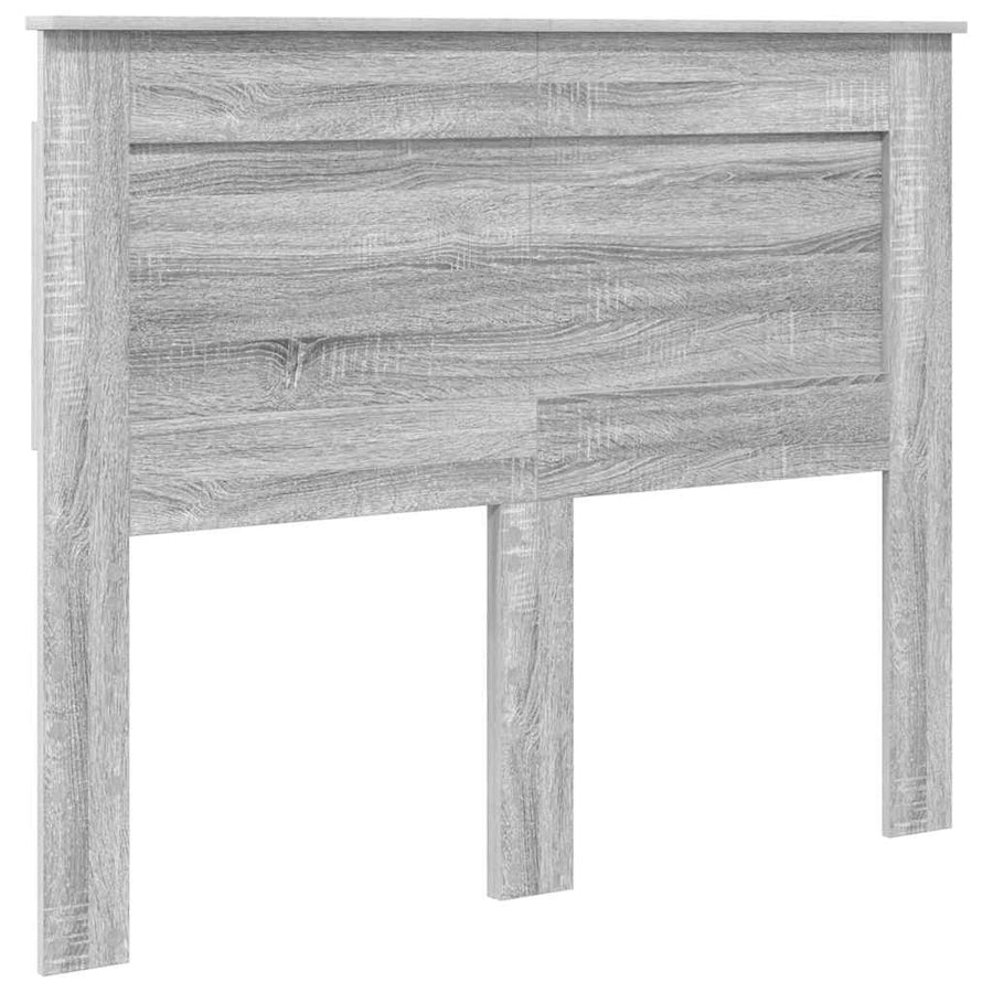 Hoofdbord met hoofdeinde Grijs Sonoma 135 cm Bewerkt hout