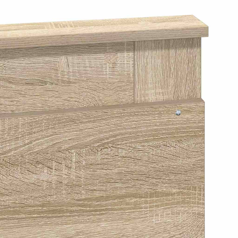 Hoofdbord met hoofdeinde Sonoma Eiken 120 cm Bewerkt hout