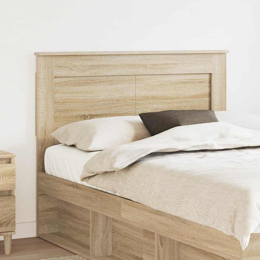 Hoofdbord met hoofdeinde Sonoma Eiken 120 cm Bewerkt hout