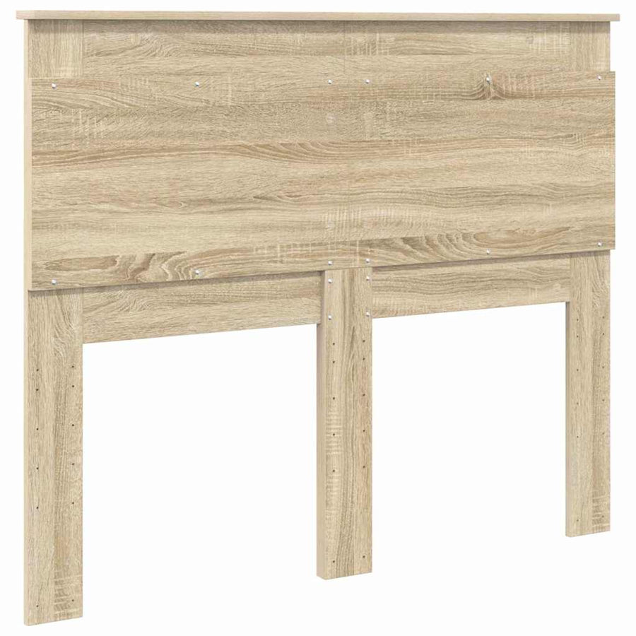 Hoofdbord met hoofdeinde Sonoma Eiken 120 cm Bewerkt hout