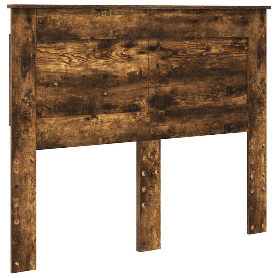 Hoofdbord met hoofdeinde Gerookt eiken 120 cm Bewerkt hout