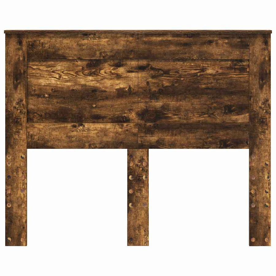 Hoofdbord met hoofdeinde Gerookt eiken 120 cm Bewerkt hout