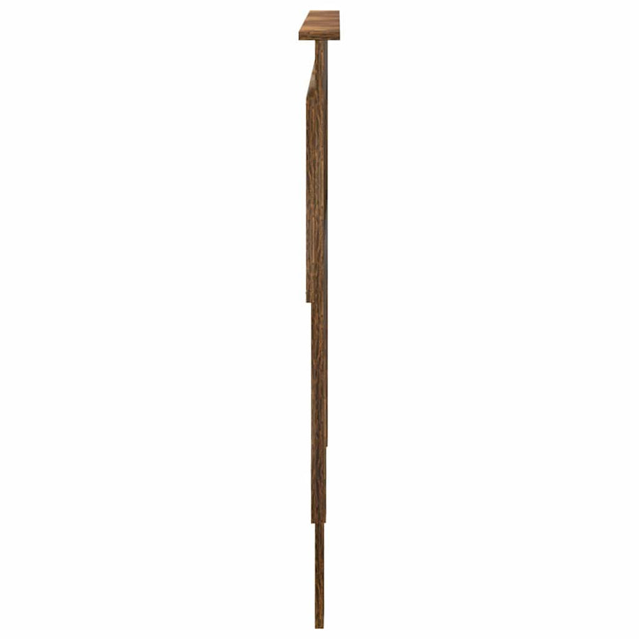 Hoofdbord met hoofdeinde Gerookt eiken 120 cm Bewerkt hout