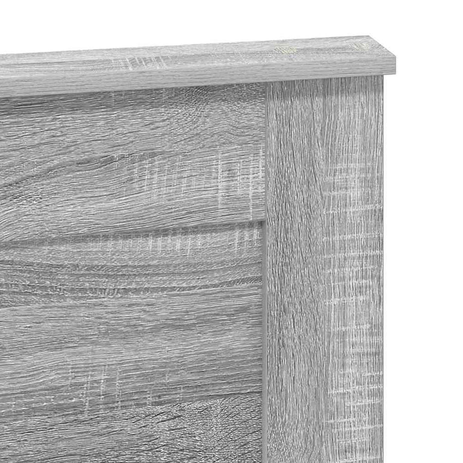 Hoofdbord met hoofdeinde Grijs Sonoma 120 cm Bewerkt hout