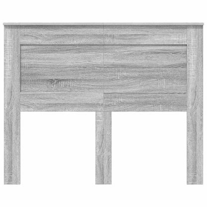 Hoofdbord met hoofdeinde Grijs Sonoma 120 cm Bewerkt hout