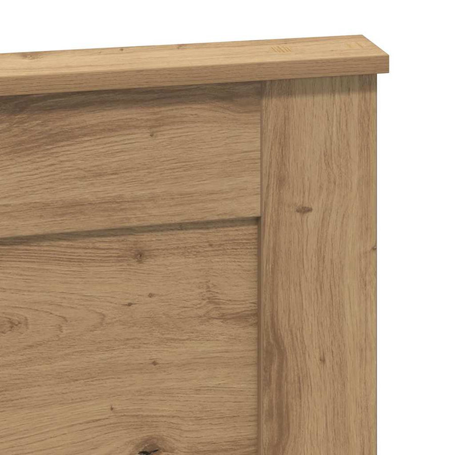 Hoofdbord met hoofdeinde Artisan Eiken 120 cm Bewerkt hout