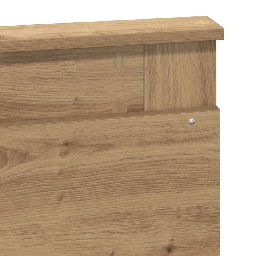 Hoofdbord met hoofdeinde Artisan Eiken 120 cm Bewerkt hout
