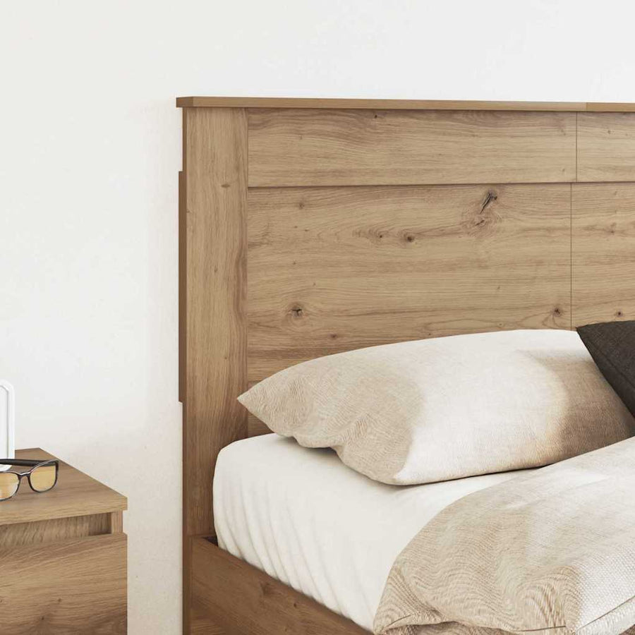 Hoofdbord met hoofdeinde Artisan Eiken 120 cm Bewerkt hout