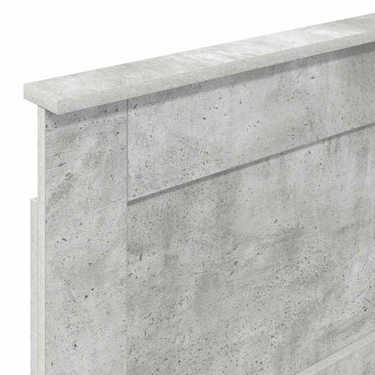 Hoofdbord met hoofdeinde Beton Grijs 100 cm Bewerkt hout
