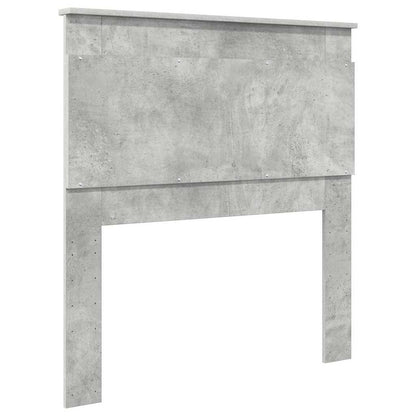 Hoofdbord met hoofdeinde Beton Grijs 100 cm Bewerkt hout
