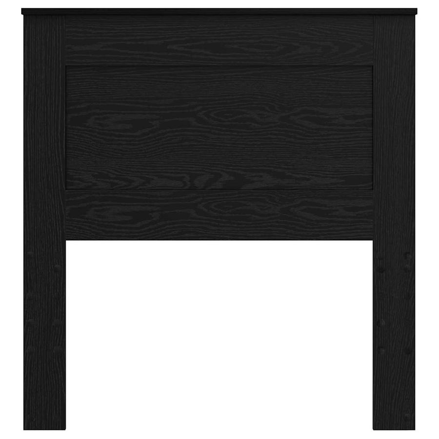 Hoofdbord met hoofdeinde Zwart Eiken 90 cm Bewerkt hout