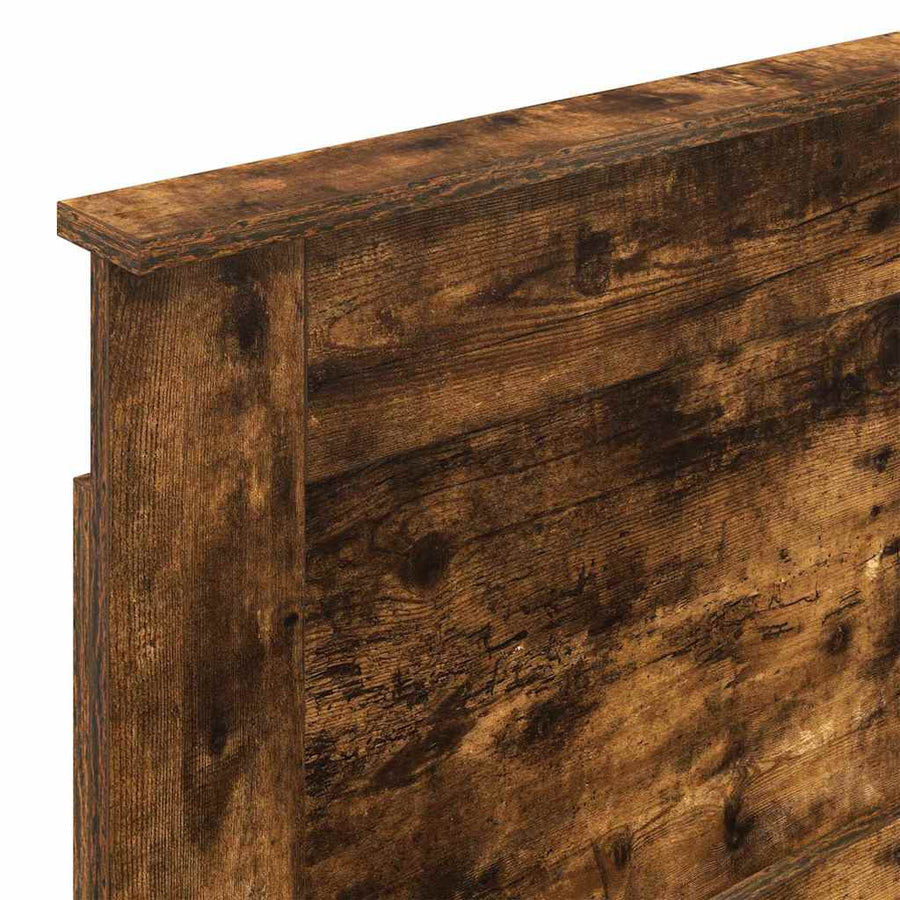 Hoofdbord met hoofdeinde Gerookt eiken 90 cm Bewerkt hout
