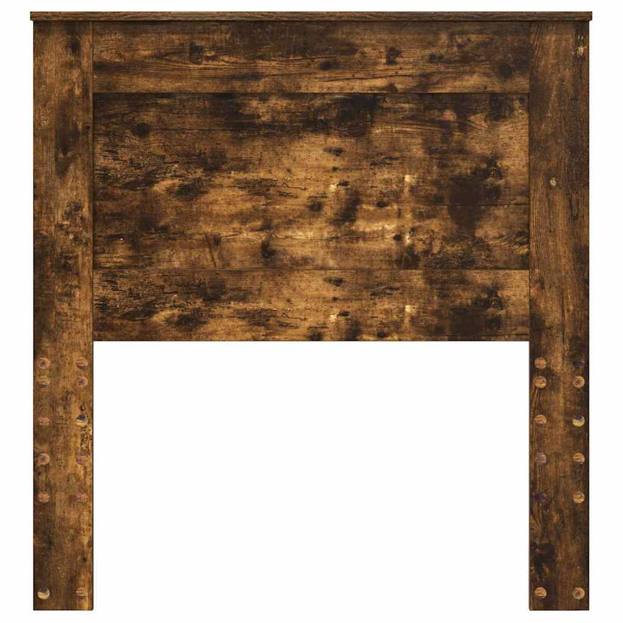 Hoofdbord met hoofdeinde Gerookt eiken 90 cm Bewerkt hout