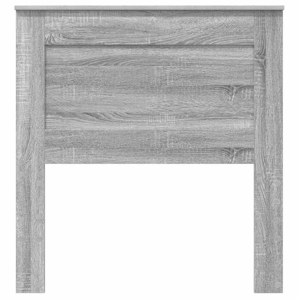 Hoofdbord met hoofdeinde Grijs Sonoma 90 cm Bewerkt hout