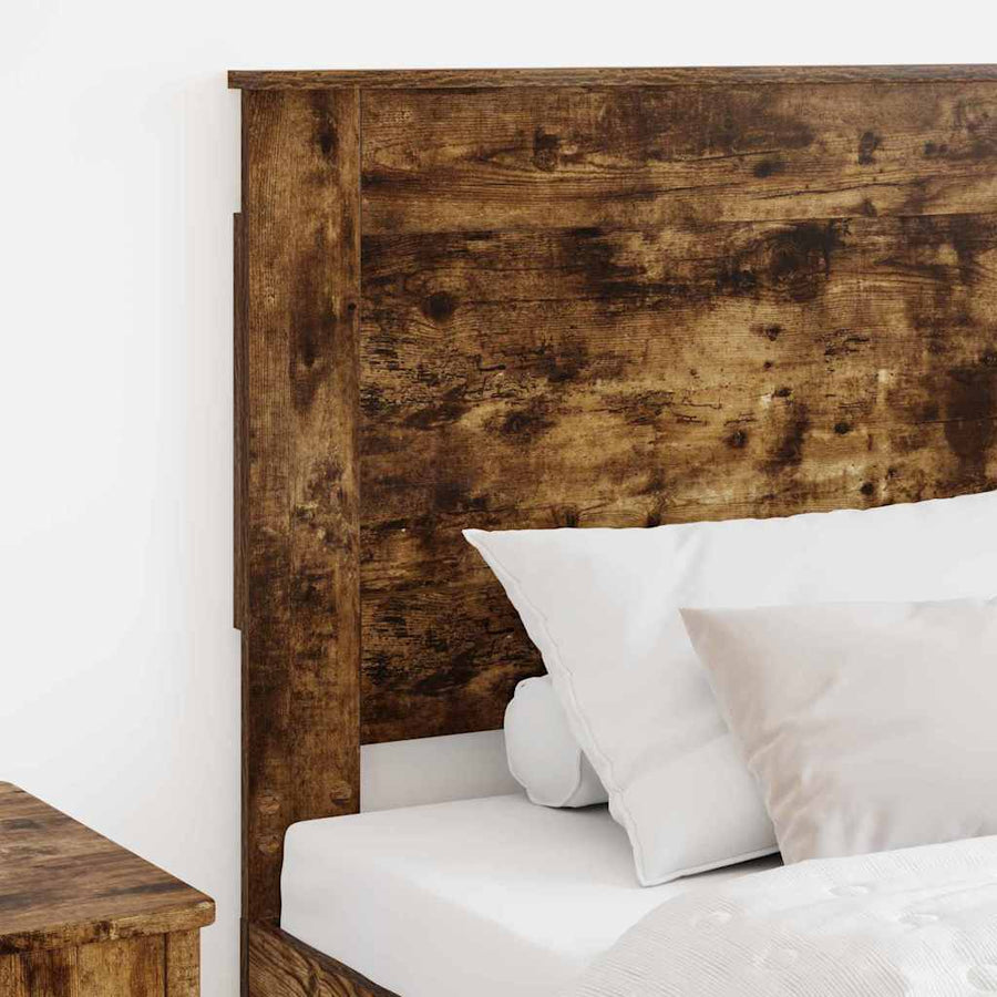 Hoofdbord met hoofdeinde Gerookt eiken 80 cm Bewerkt hout