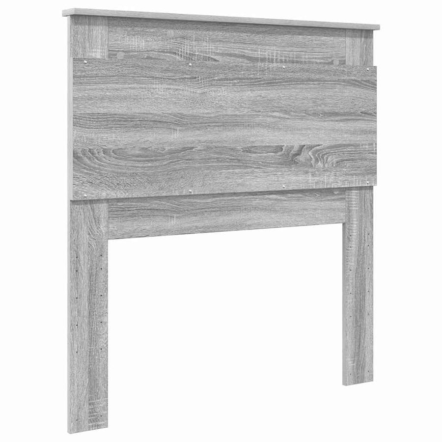 Hoofdbord met hoofdeinde Grijs Sonoma 80 cm Bewerkt hout