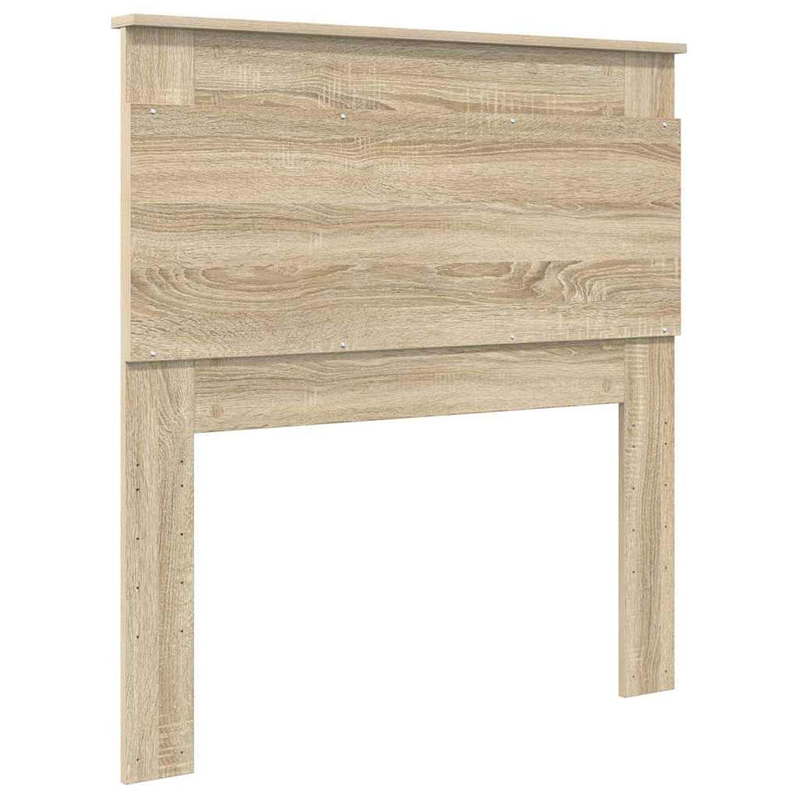 Hoofdbord met hoofdeinde Sonoma Eiken 75 cm Bewerkt hout